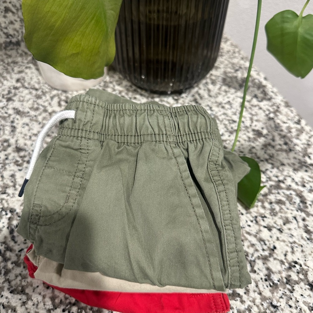 Cat & Jack Green Casual Shorts Elastic Waist
